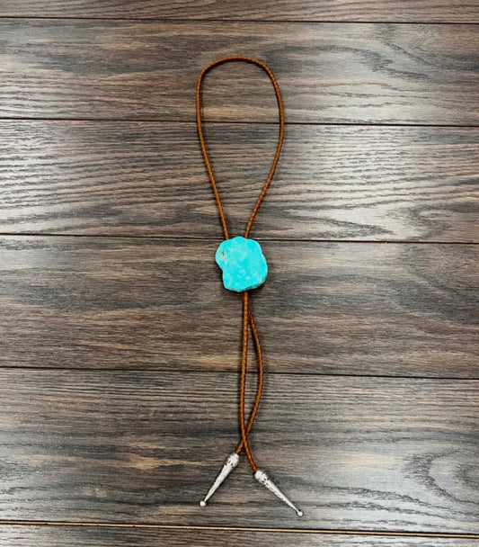 Turquoise Chunk Bolo