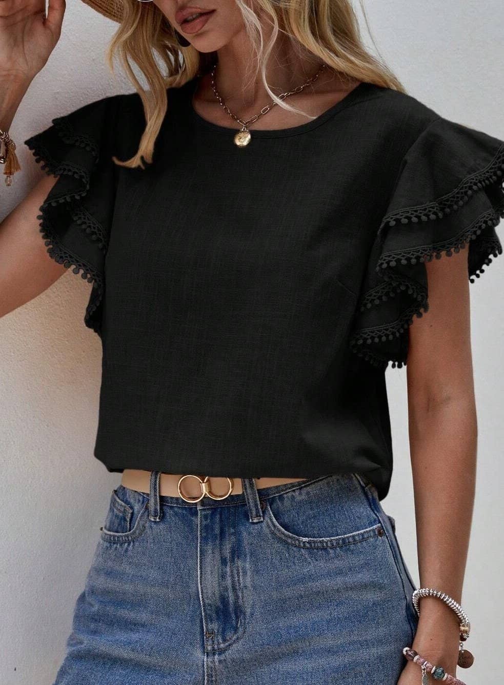Clancy Ruffle Top