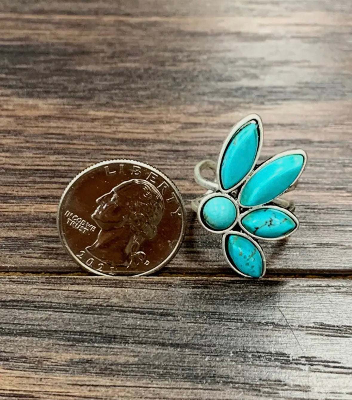 Turquoise Bloom Ring