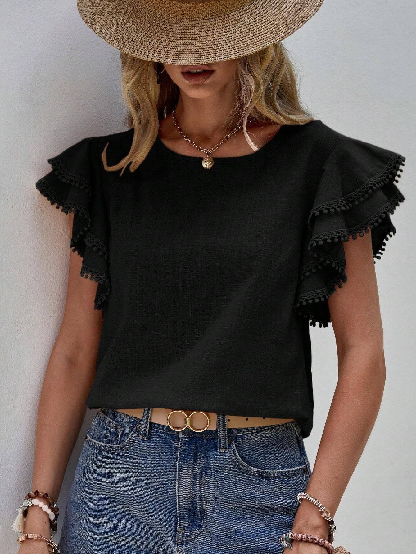 Clancy Ruffle Top