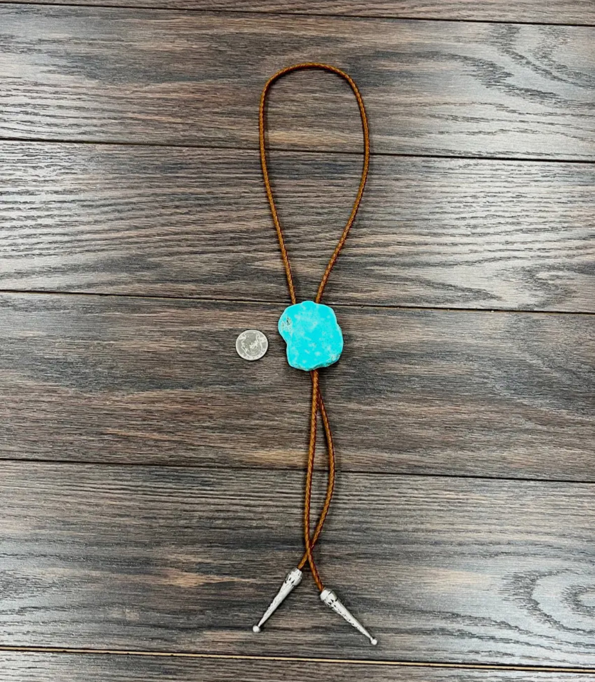 Turquoise Chunk Bolo