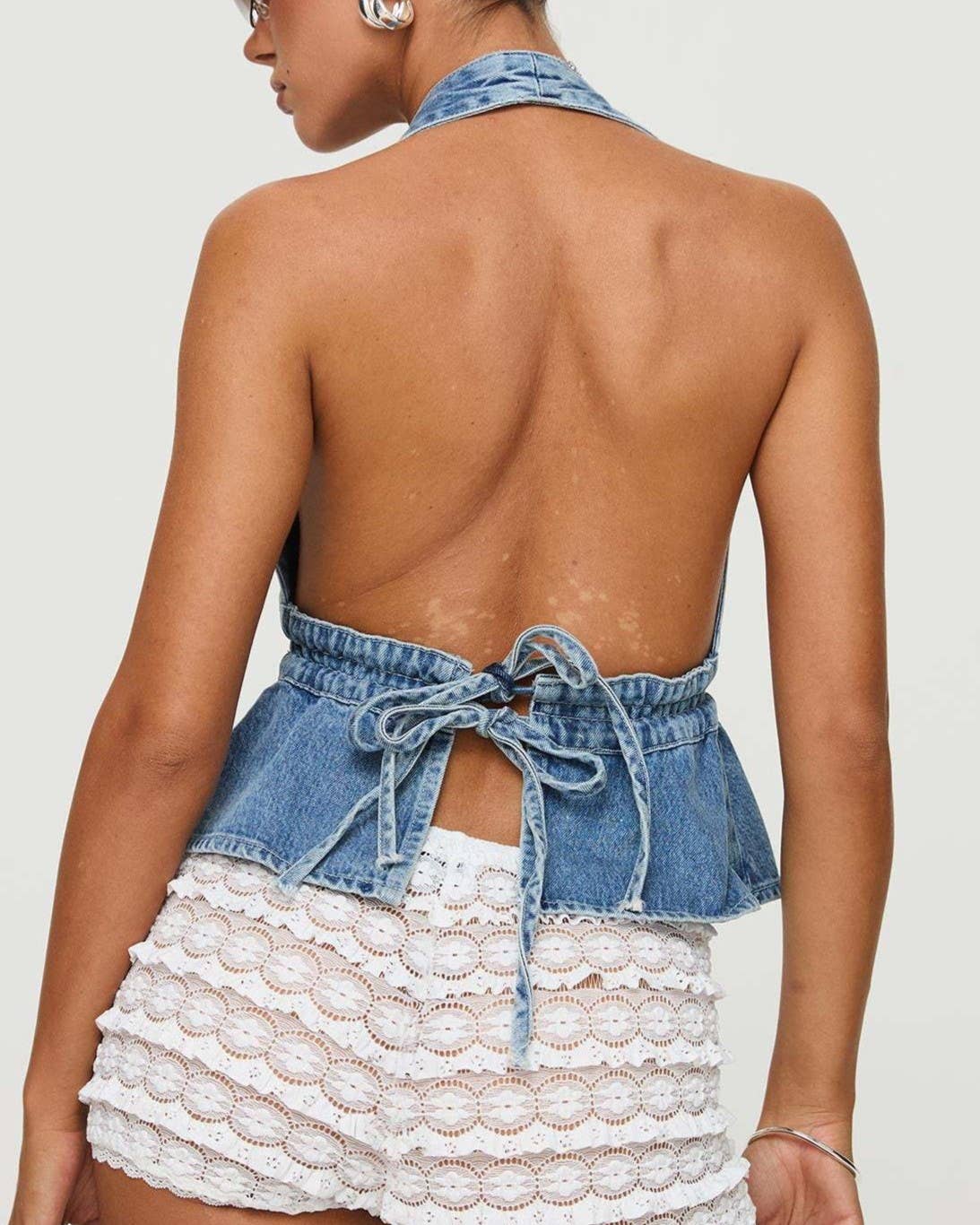 Strait Denim Halter