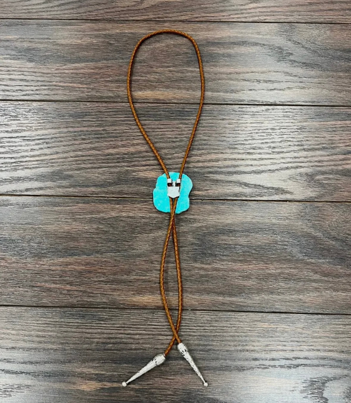 Turquoise Chunk Bolo