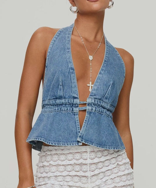 Strait Denim Halter